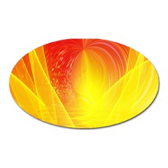 Realm Of Dreams Light Effect Abstract Background Oval Magnet by Simbadda