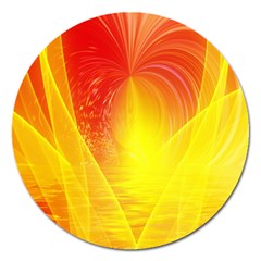 Realm Of Dreams Light Effect Abstract Background Magnet 5  (round) by Simbadda