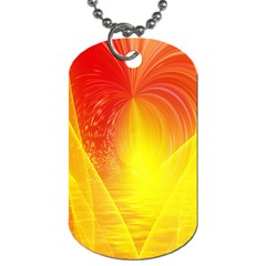 Realm Of Dreams Light Effect Abstract Background Dog Tag (one Side) by Simbadda