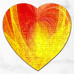 Realm Of Dreams Light Effect Abstract Background Jigsaw Puzzle (heart) by Simbadda