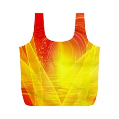 Realm Of Dreams Light Effect Abstract Background Full Print Recycle Bags (m)  by Simbadda