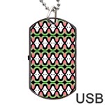 Abstract Pinocchio Journey Nose Booger Pattern Dog Tag USB Flash (Two Sides) Front