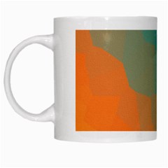 Abstract Elegant Background Pattern White Mugs by Simbadda