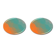 Abstract Elegant Background Pattern Cufflinks (oval)