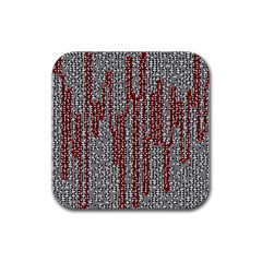 Abstract Geometry Machinery Wire Rubber Coaster (square)  by Simbadda