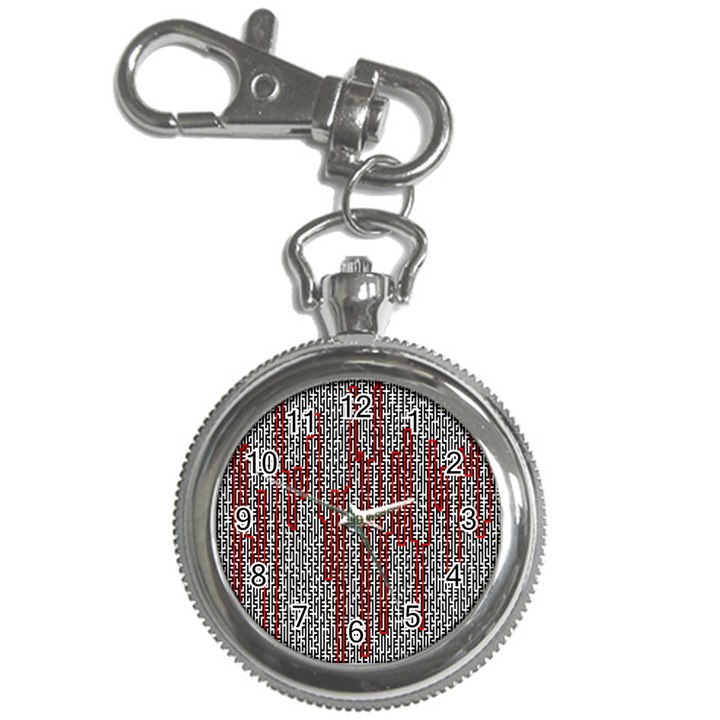 Abstract Geometry Machinery Wire Key Chain Watches