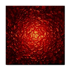 Abstract Red Lava Effect Tile Coasters