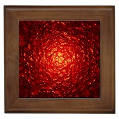 Abstract Red Lava Effect Framed Tiles