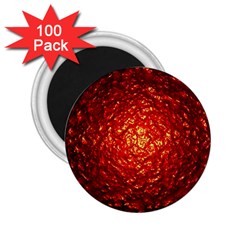 Abstract Red Lava Effect 2.25  Magnets (100 pack) 