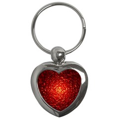 Abstract Red Lava Effect Key Chains (heart)  by Simbadda