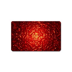 Abstract Red Lava Effect Magnet (Name Card)