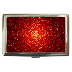 Abstract Red Lava Effect Cigarette Money Cases