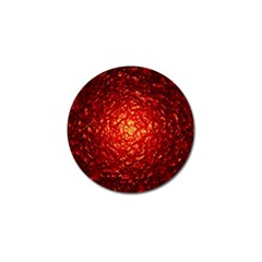 Abstract Red Lava Effect Golf Ball Marker (4 pack)