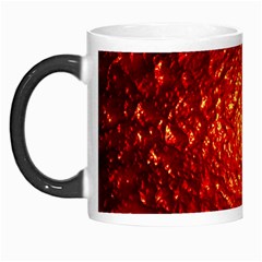 Abstract Red Lava Effect Morph Mugs