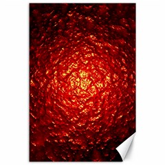 Abstract Red Lava Effect Canvas 24  x 36 