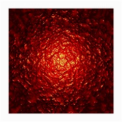 Abstract Red Lava Effect Medium Glasses Cloth