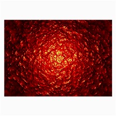 Abstract Red Lava Effect Large Glasses Cloth