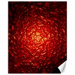 Abstract Red Lava Effect Canvas 11  x 14  