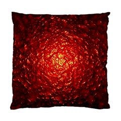 Abstract Red Lava Effect Standard Cushion Case (Two Sides)