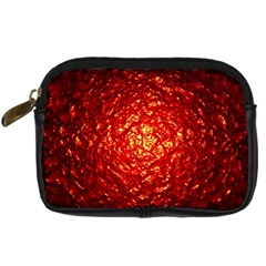 Abstract Red Lava Effect Digital Camera Cases