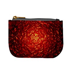 Abstract Red Lava Effect Mini Coin Purses