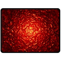 Abstract Red Lava Effect Fleece Blanket (Large) 