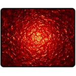 Abstract Red Lava Effect Fleece Blanket (Medium)  60 x50  Blanket Front