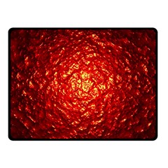 Abstract Red Lava Effect Fleece Blanket (Small)