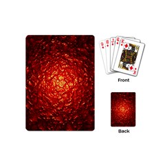 Abstract Red Lava Effect Playing Cards (Mini) 