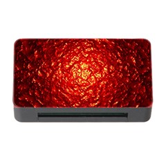 Abstract Red Lava Effect Memory Card Reader with CF