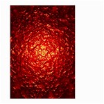 Abstract Red Lava Effect Small Garden Flag (Two Sides) Front