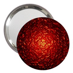 Abstract Red Lava Effect 3  Handbag Mirrors