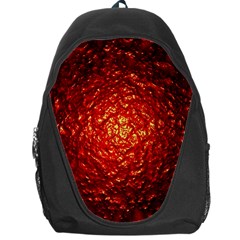 Abstract Red Lava Effect Backpack Bag