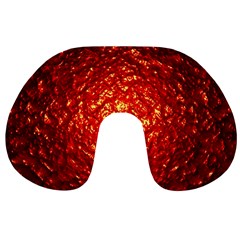 Abstract Red Lava Effect Travel Neck Pillows