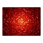 Abstract Red Lava Effect Double Sided Flano Blanket (Mini)  35 x27  Blanket Front