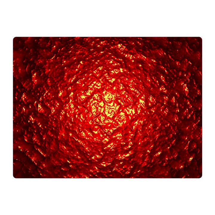 Abstract Red Lava Effect Double Sided Flano Blanket (Mini) 