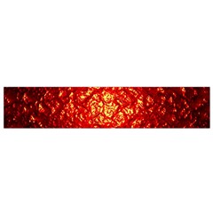 Abstract Red Lava Effect Flano Scarf (Small)