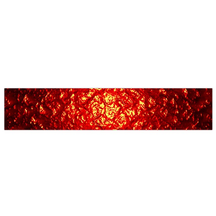 Abstract Red Lava Effect Flano Scarf (Small)