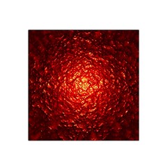 Abstract Red Lava Effect Satin Bandana Scarf