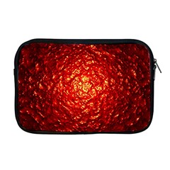 Abstract Red Lava Effect Apple MacBook Pro 17  Zipper Case