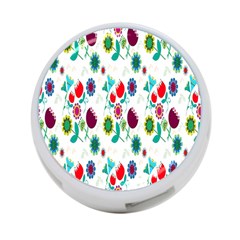 Lindas Flores Colorful Flower Pattern 4-port Usb Hub (one Side) by Simbadda