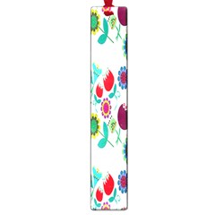 Lindas Flores Colorful Flower Pattern Large Book Marks by Simbadda