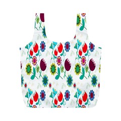 Lindas Flores Colorful Flower Pattern Full Print Recycle Bags (m)  by Simbadda