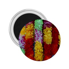 Colorful Hawaiian Lei Flowers 2 25  Magnets