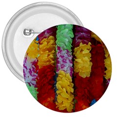 Colorful Hawaiian Lei Flowers 3  Buttons by Simbadda