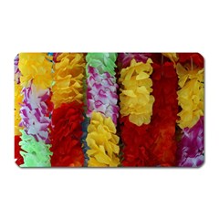 Colorful Hawaiian Lei Flowers Magnet (rectangular) by Simbadda