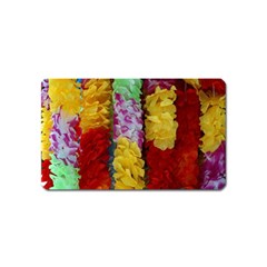 Colorful Hawaiian Lei Flowers Magnet (name Card) by Simbadda