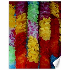 Colorful Hawaiian Lei Flowers Canvas 12  X 16   by Simbadda