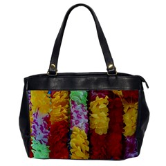 Colorful Hawaiian Lei Flowers Office Handbags