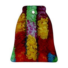 Colorful Hawaiian Lei Flowers Bell Ornament (two Sides) by Simbadda